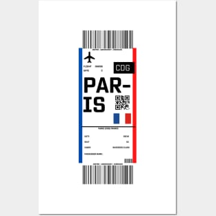 Boarding pass for Paris Posters and Art